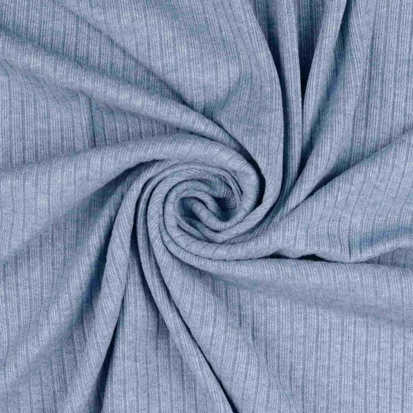 Strick melange jeansblau